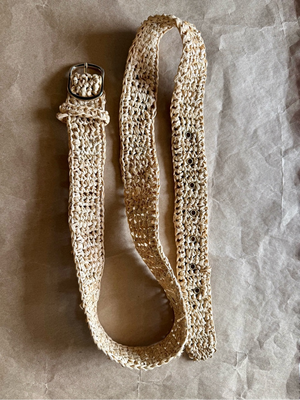 REVOLVE Woven Straw Belt